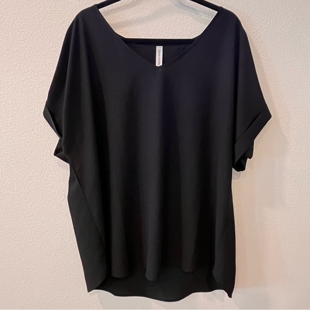 NWOT Zenana Outfitters Black Blouse